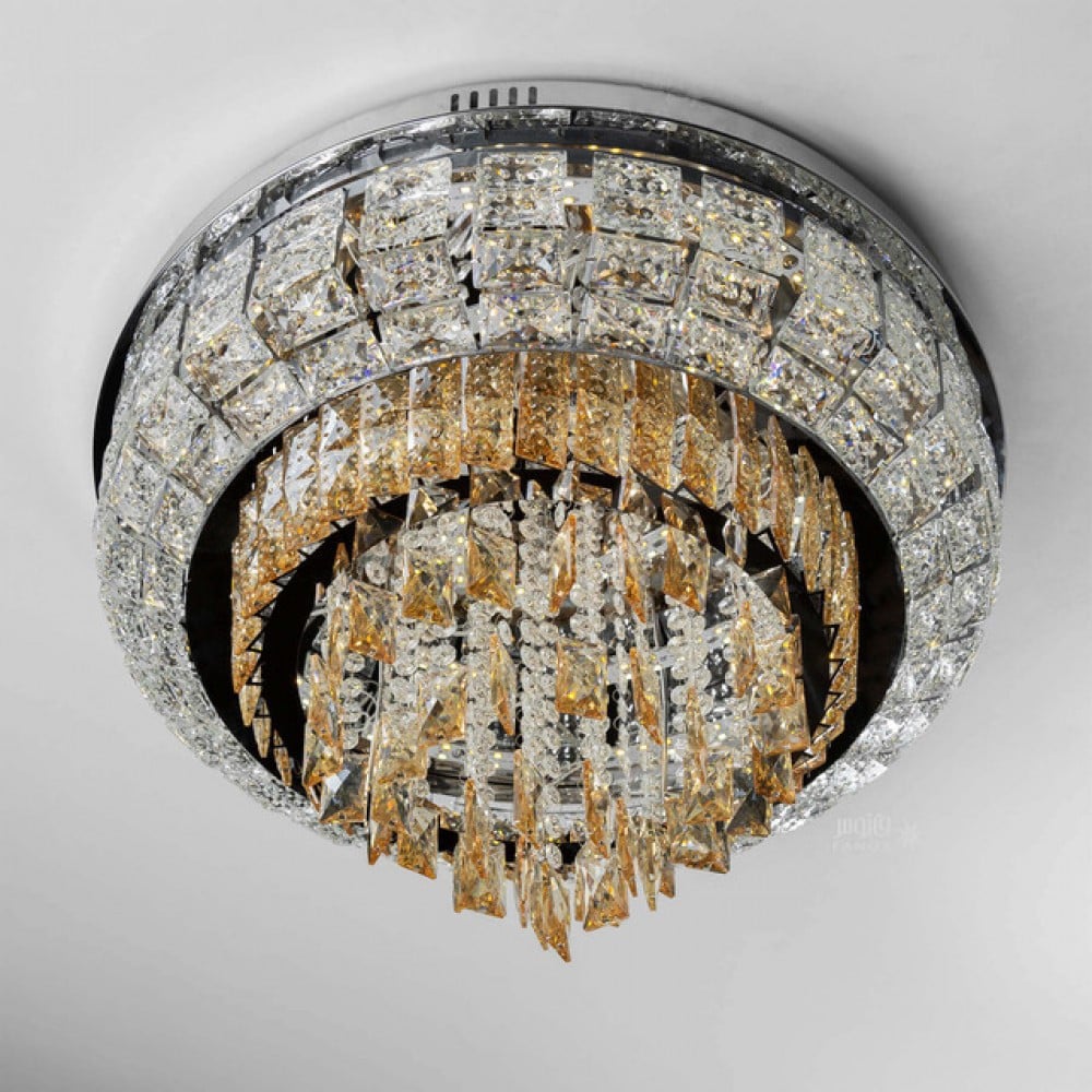 ثريا لطش كرستال بإضاءة LED ثلاث ألوان - Image 4