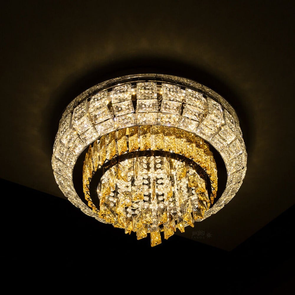 ثريا لطش كرستال بإضاءة LED ثلاث ألوان - Image 3