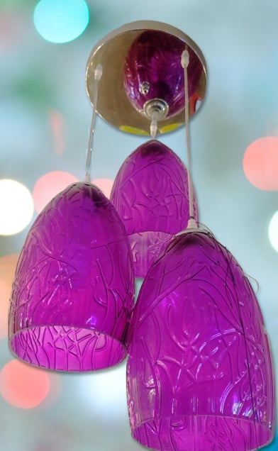 علاقي مودرن ثلاثي باللون البنفسجي  PURPLE COLOR - صورة 1
