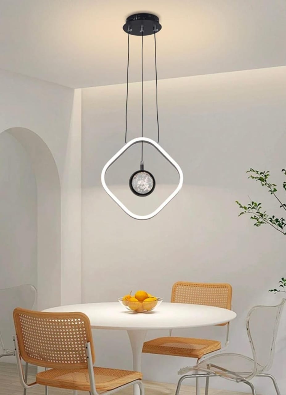 نجف مودرن بإطار اسود Elegant - صورة 1