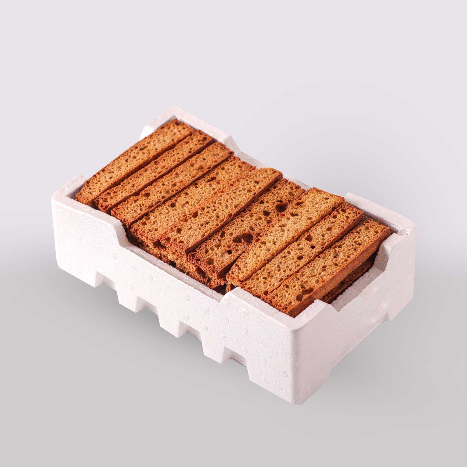 Sliced ​​rusk brown flour - Image 1