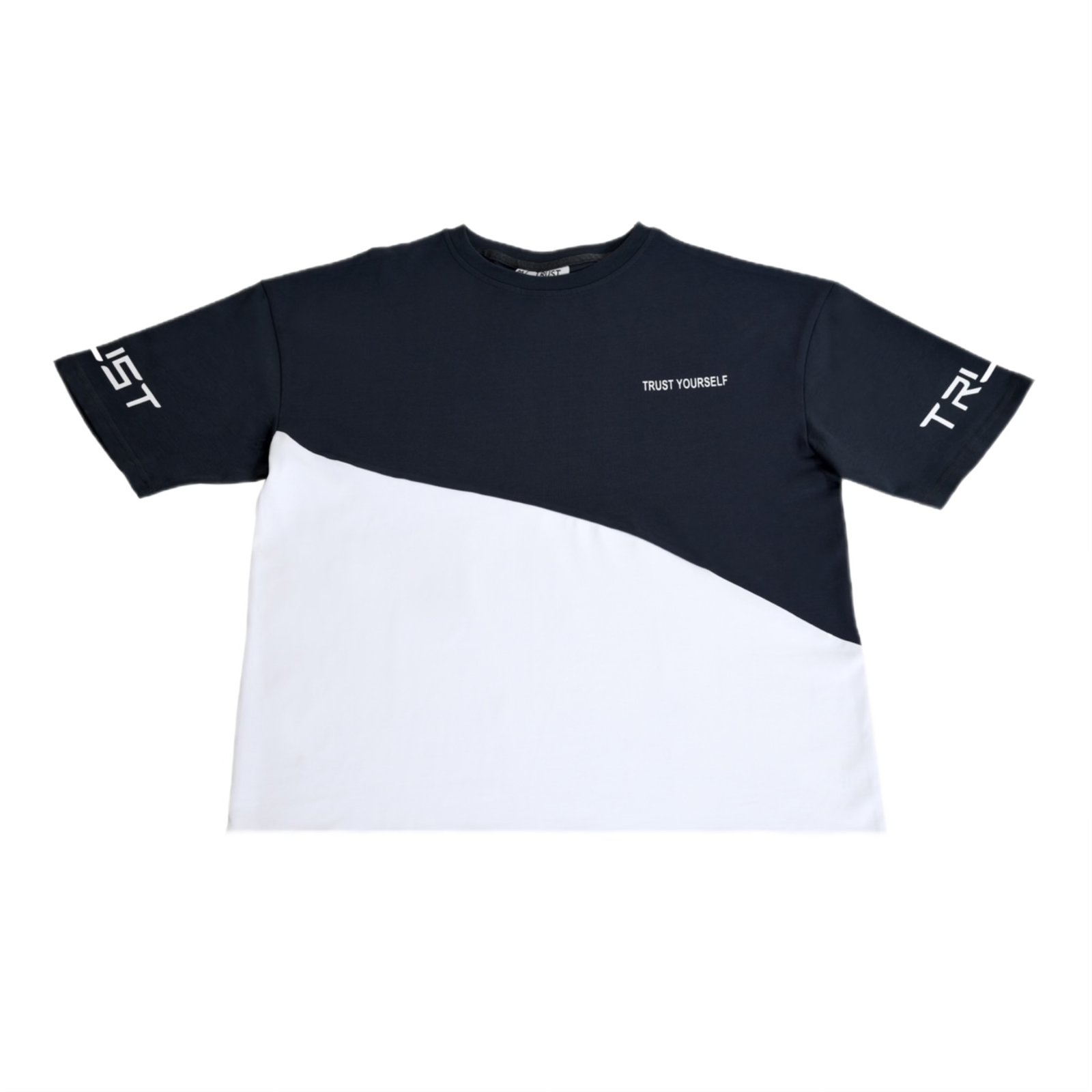 Grey and white T-shirt - صورة 1