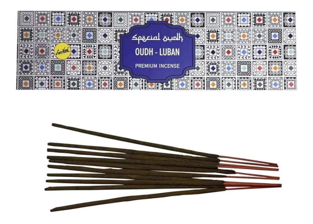 Special Oudh Incense Sticks for home and office 50g - Oudh Lubanأعواد بخور عود خاصة للمنزل والمكتب 50 جرام (بوكس 12 عبوة من عود لبان) - - صورة 2
