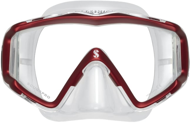 Scubapro CRYSTAL VU MASK CLR/RED  - Image 1