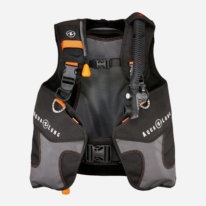  AQUALUNG WAVE,BLK/CHAR/ORANGE,XS,سترة طفوية - صورة 2