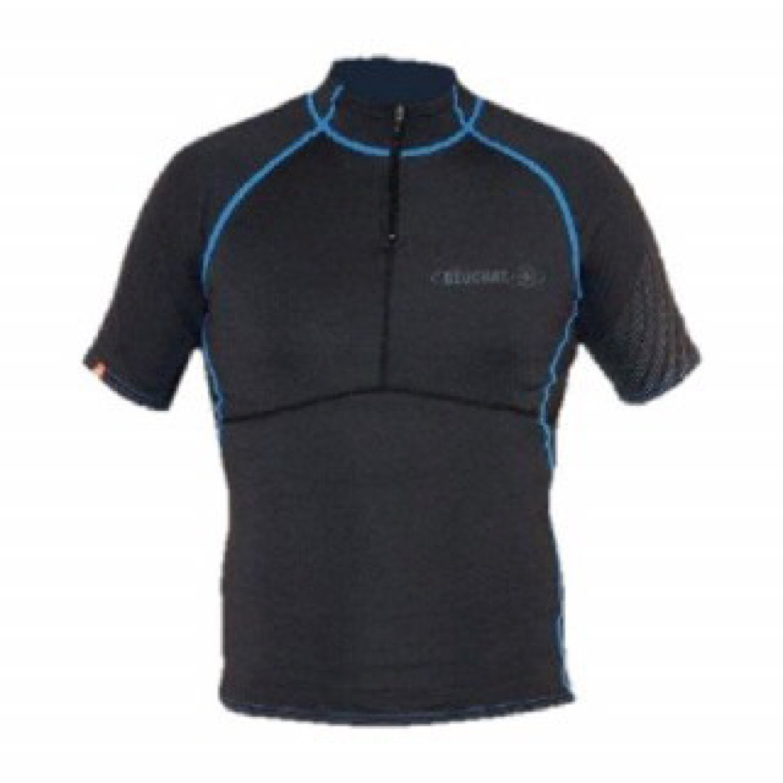 تيشيرت BEUSHAT rash guard short sleeve BLK/dark blue - Image 1