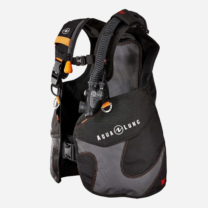 AQUALUNG WAVE,BLK/CHAR/ORANGE,XS - Image 1