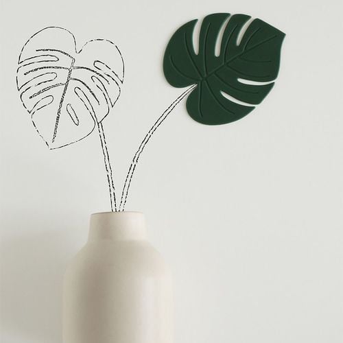 قاعدة كوب - Monstera leaf - صورة 1
