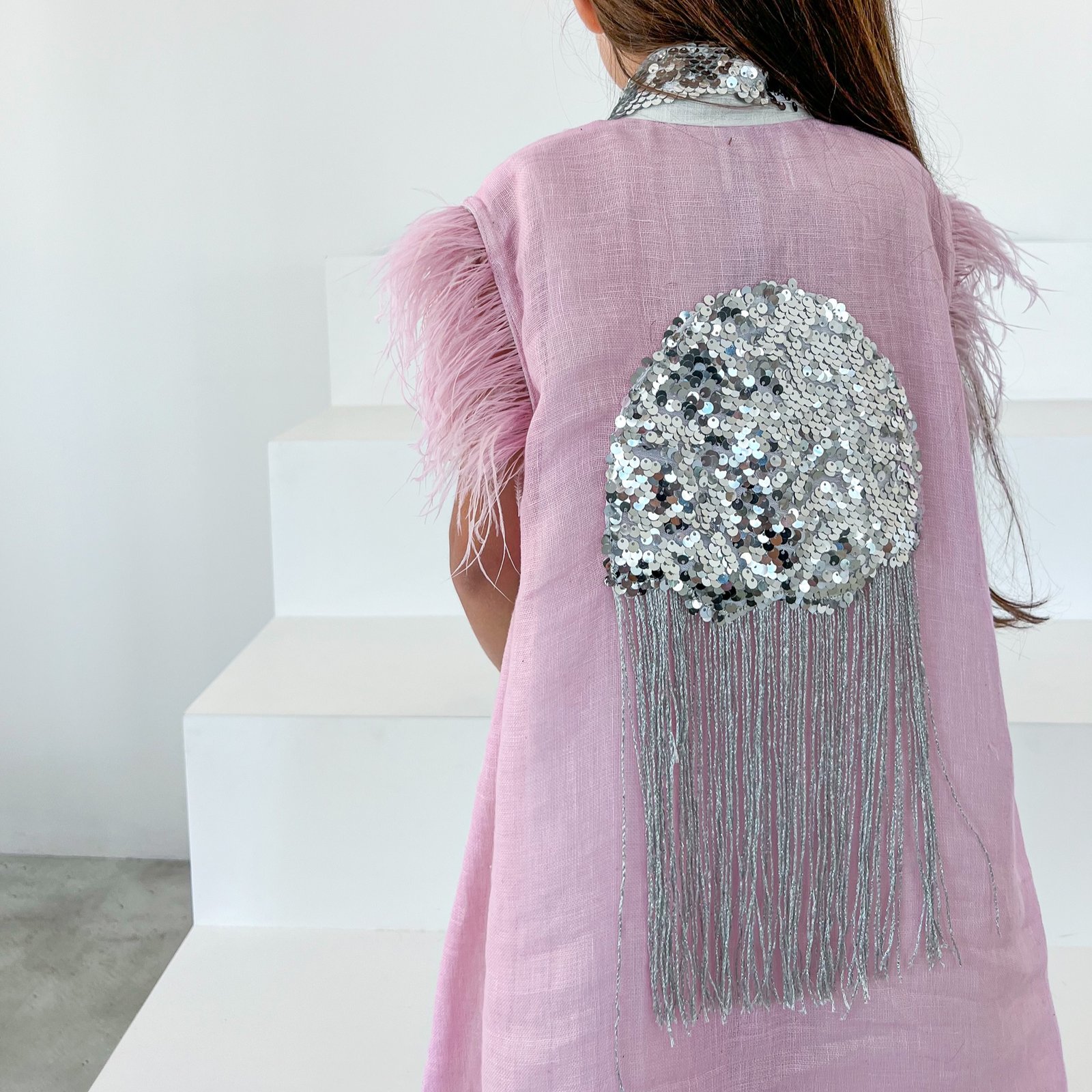 جلابية أطفال Jellyfish لون وردي - صورة 2