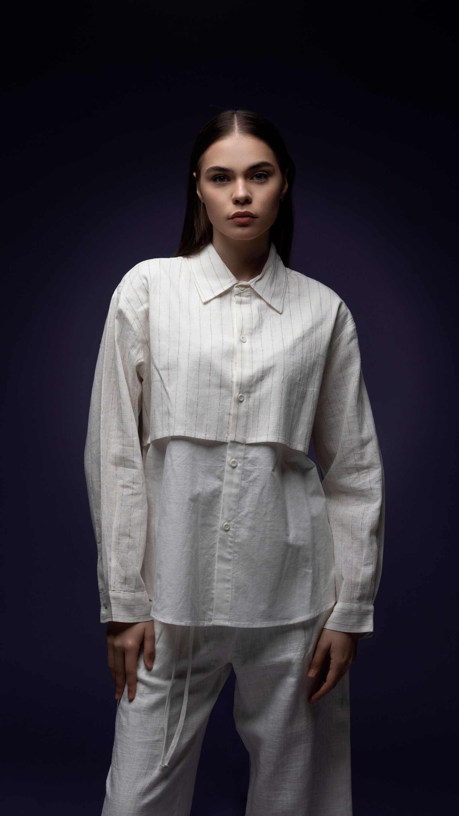 Linen Long Sleeve Shirt - صورة 2