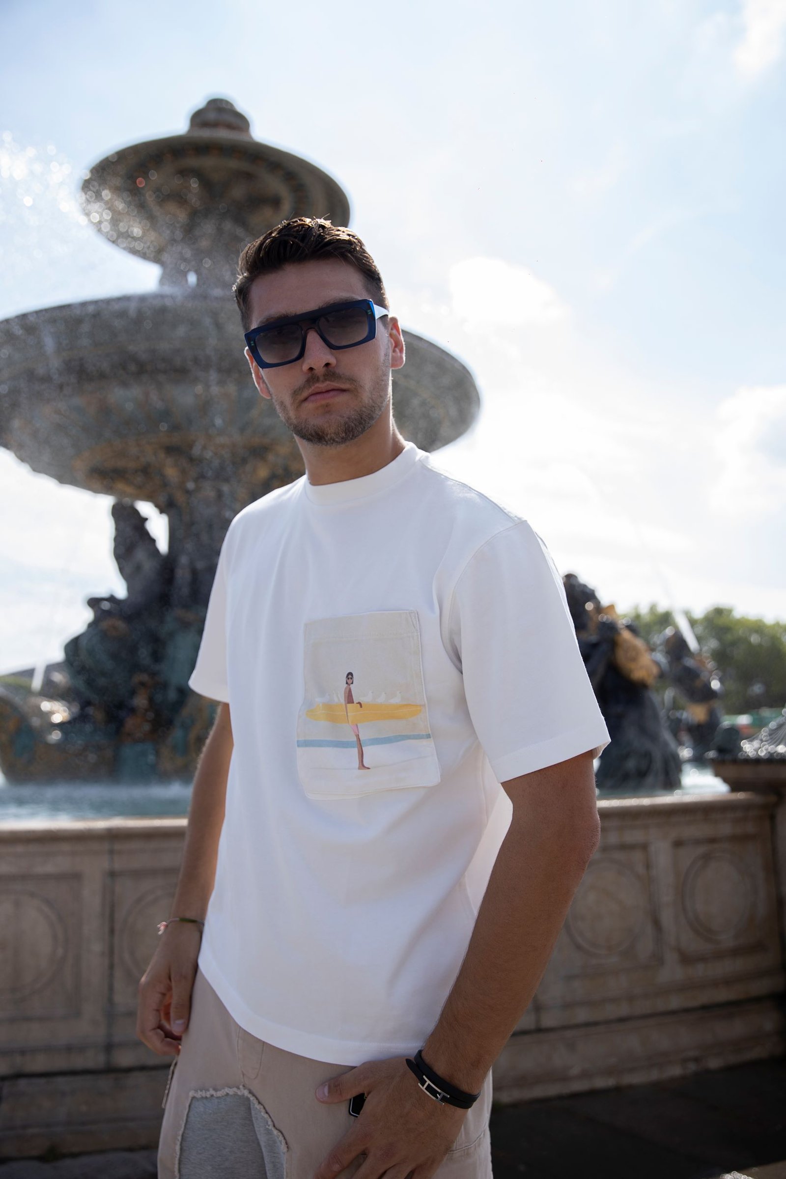 Printed pocket t-shirt - صورة 2