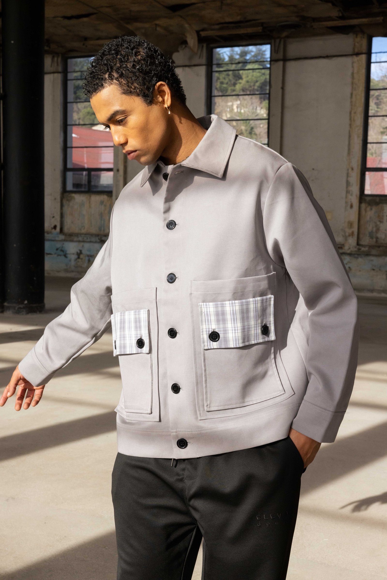  fashion cargo shirt jacket - صورة 9