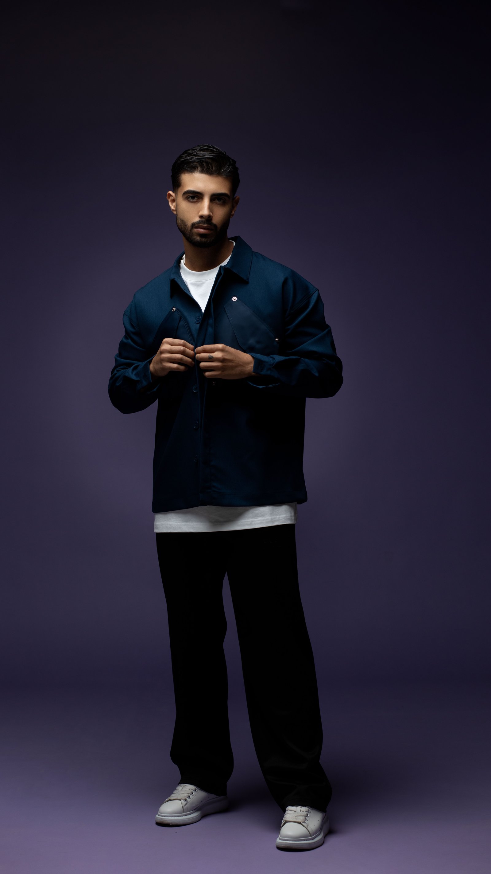 Patch pocket long sleeve shirt - صورة 3