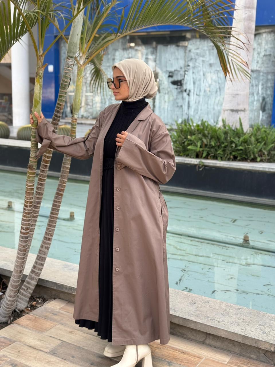 Cotton gabardine coat - Image 10