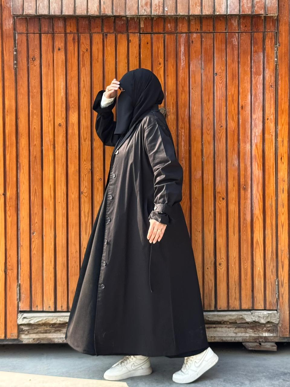 Cotton gabardine coat - Image 7