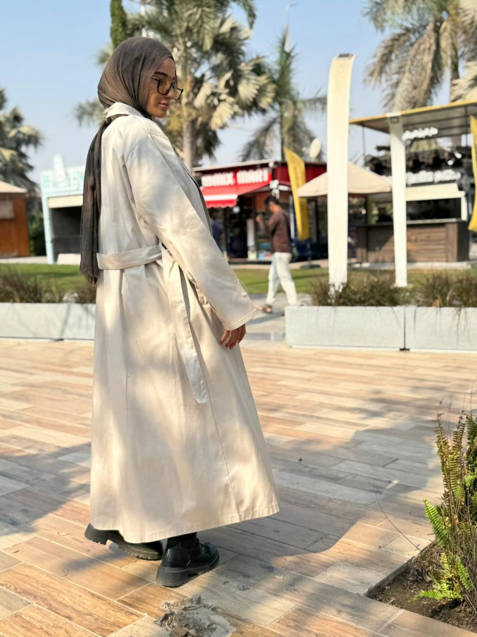 Cotton gabardine coat - Image 4
