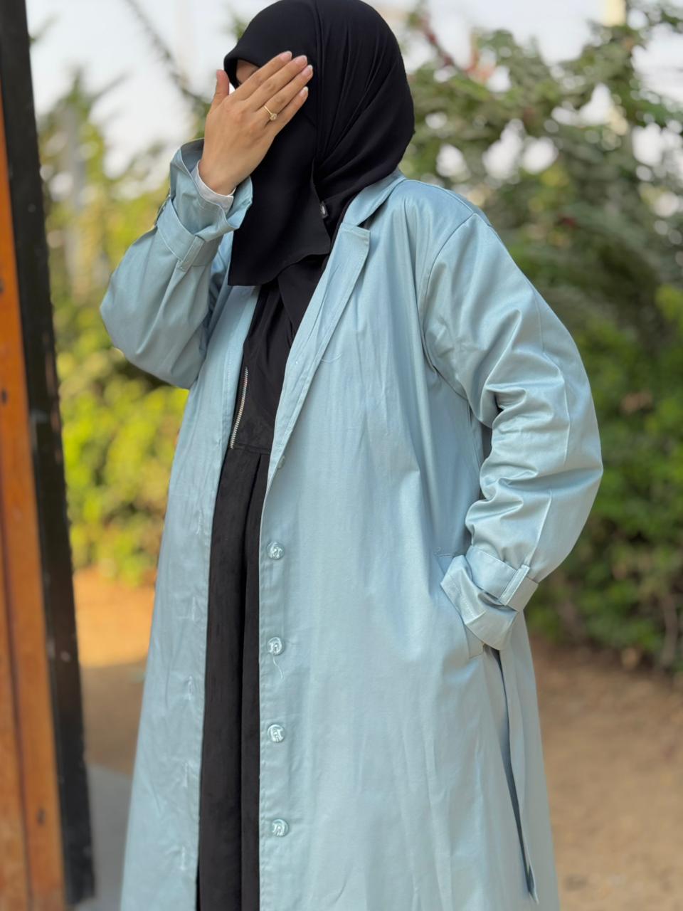 Cotton gabardine coat - Image 8