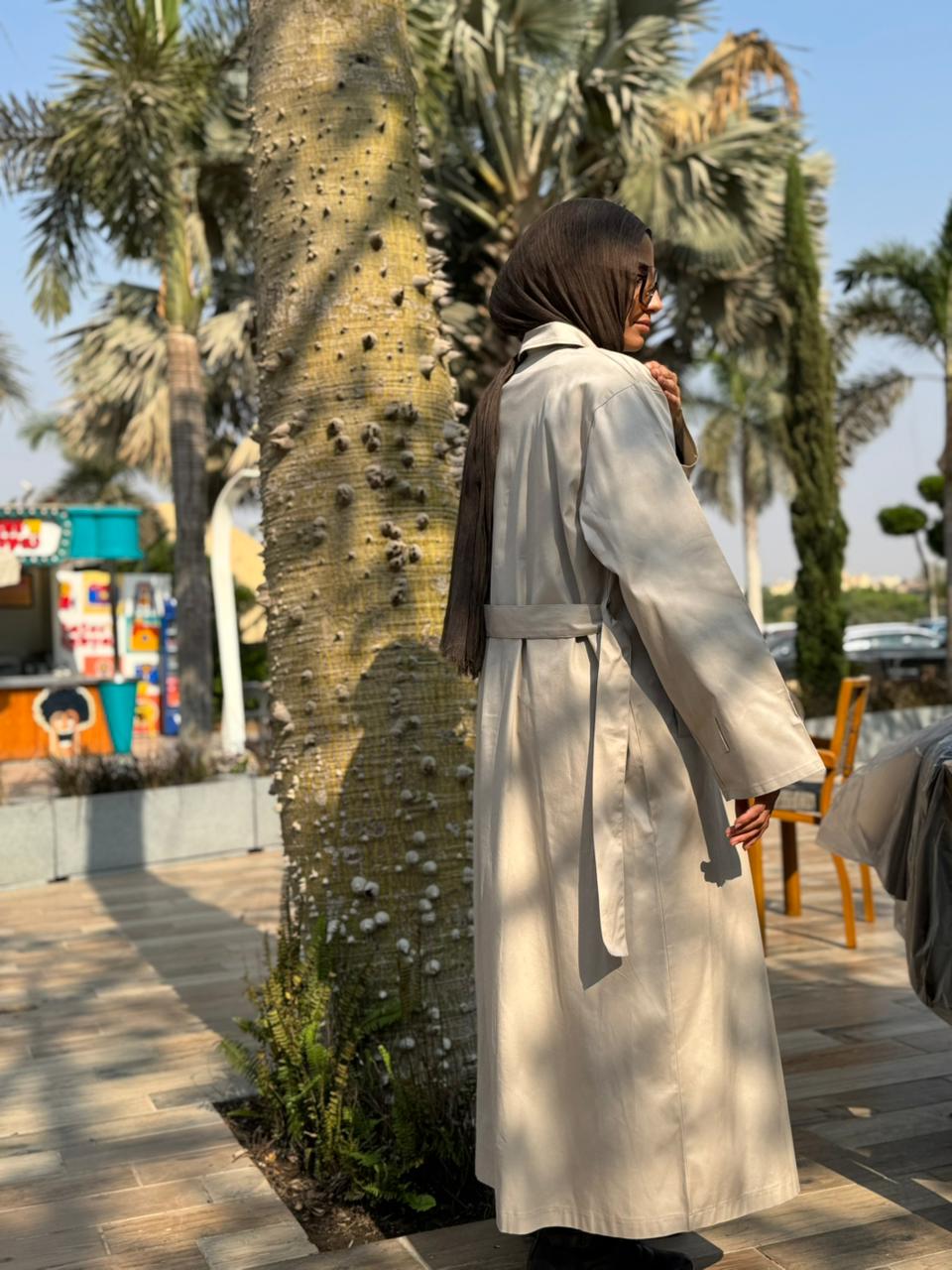 Cotton gabardine coat - Image 6