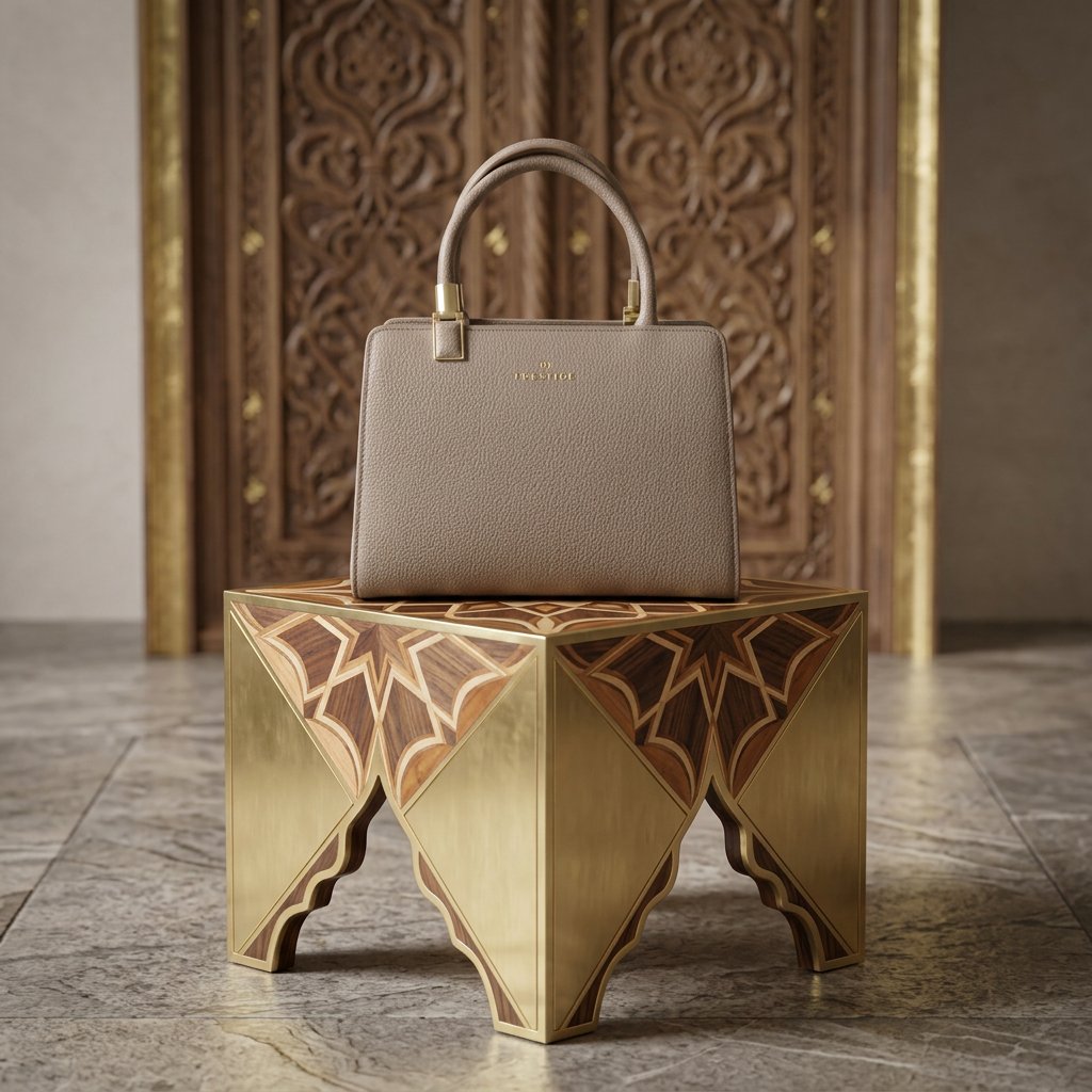 شنطة يد وسط كاكي PRQ 3316 - صورة 1