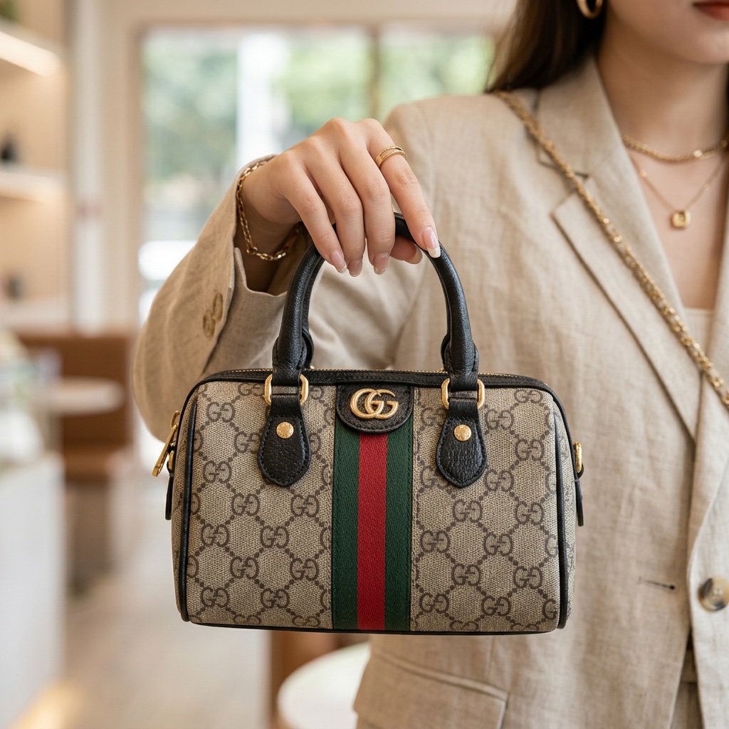 شنطة يد صغيرة أسود GUCC - صورة 2