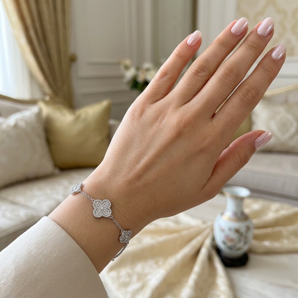 سوارة طايحه فضي SF008 - صورة 1