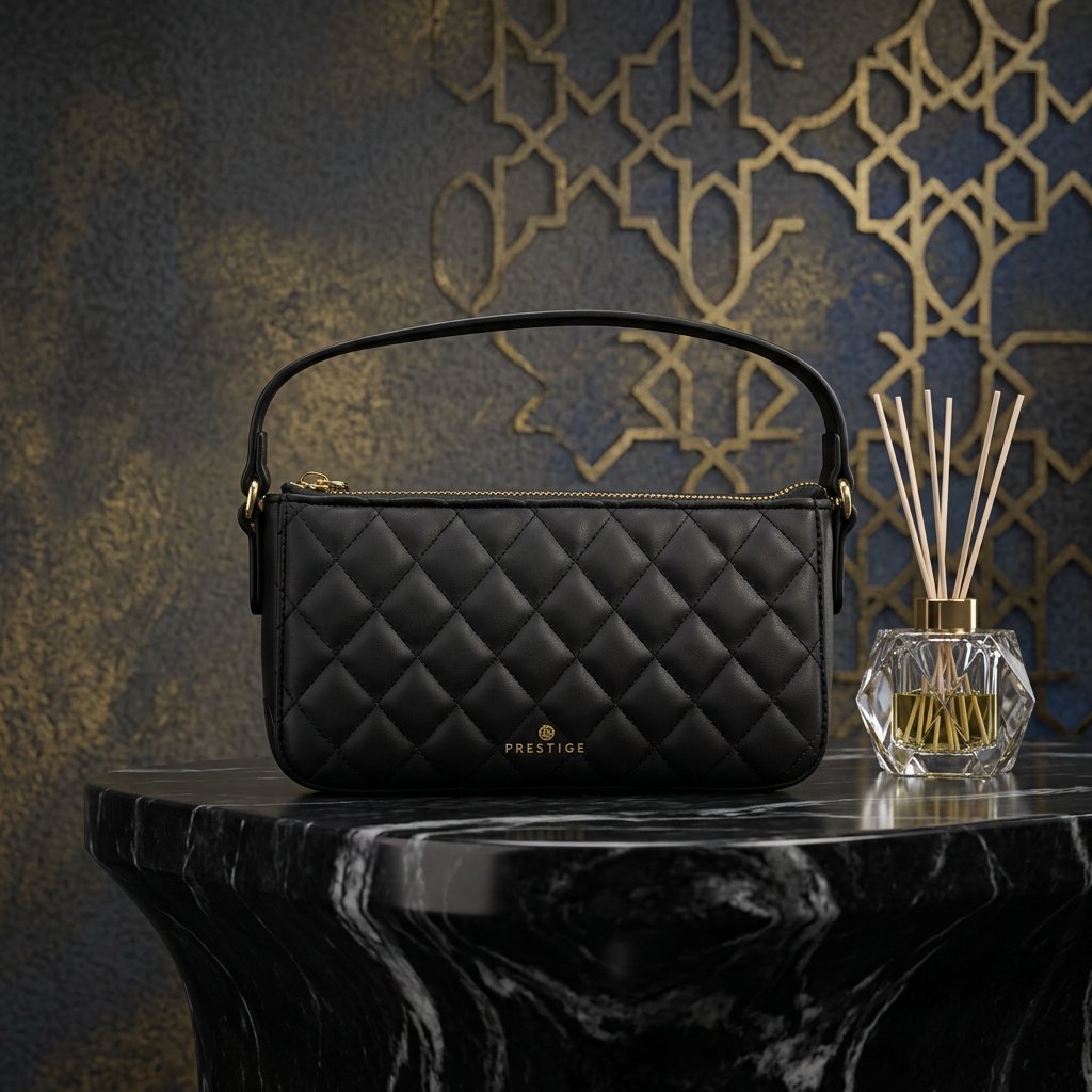 شنطة يد وسط أسود PRQ 2978 - صورة 1