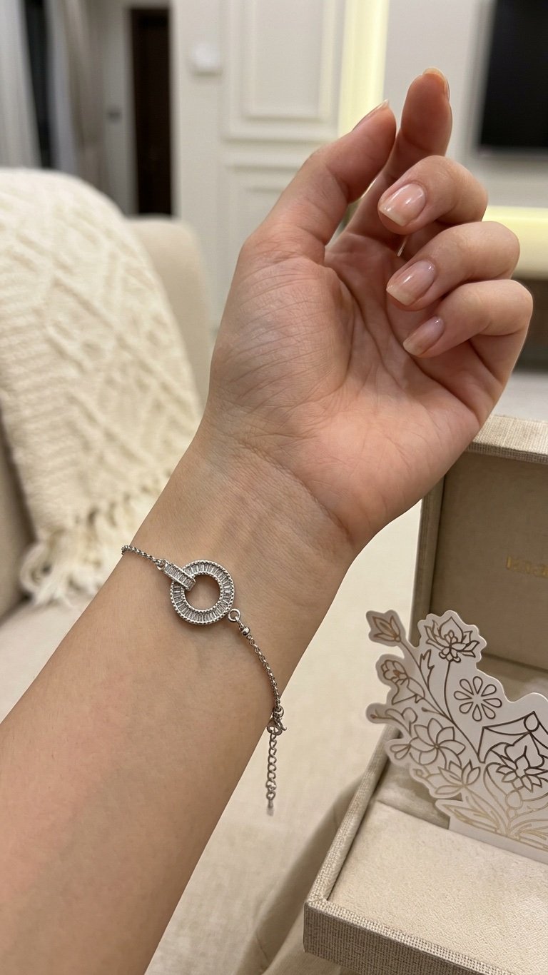 سوارة طايحه فضي SF018 - صورة 1