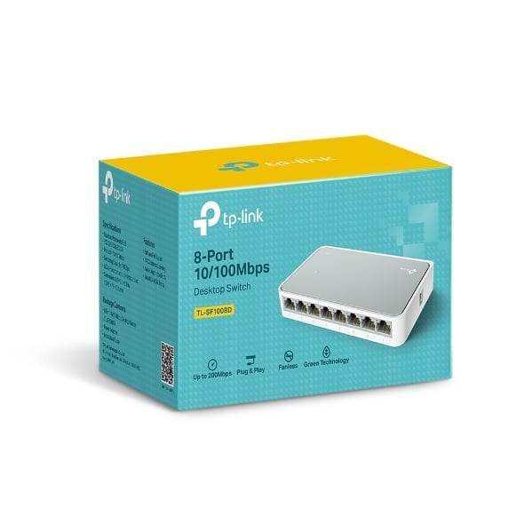 سويتش شبكات 8 منافذ بسرعة  | TP-LINK TL-SF1008D 8-PORT - صورة 2