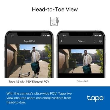 كاميرا جرس باب ذكية | Tapo D230S1 - صورة 3