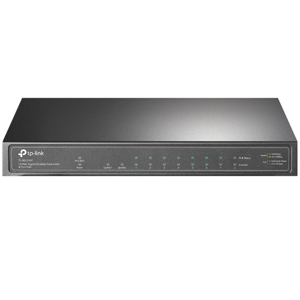 سويتش جيجابت 10 منافذ مع 8 منافذ  | TP-Link TL-SG1210P - صورة 1