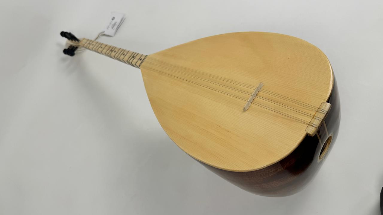 Turkish Luxe Short Neck Bağlama / Mahogany - Image 8