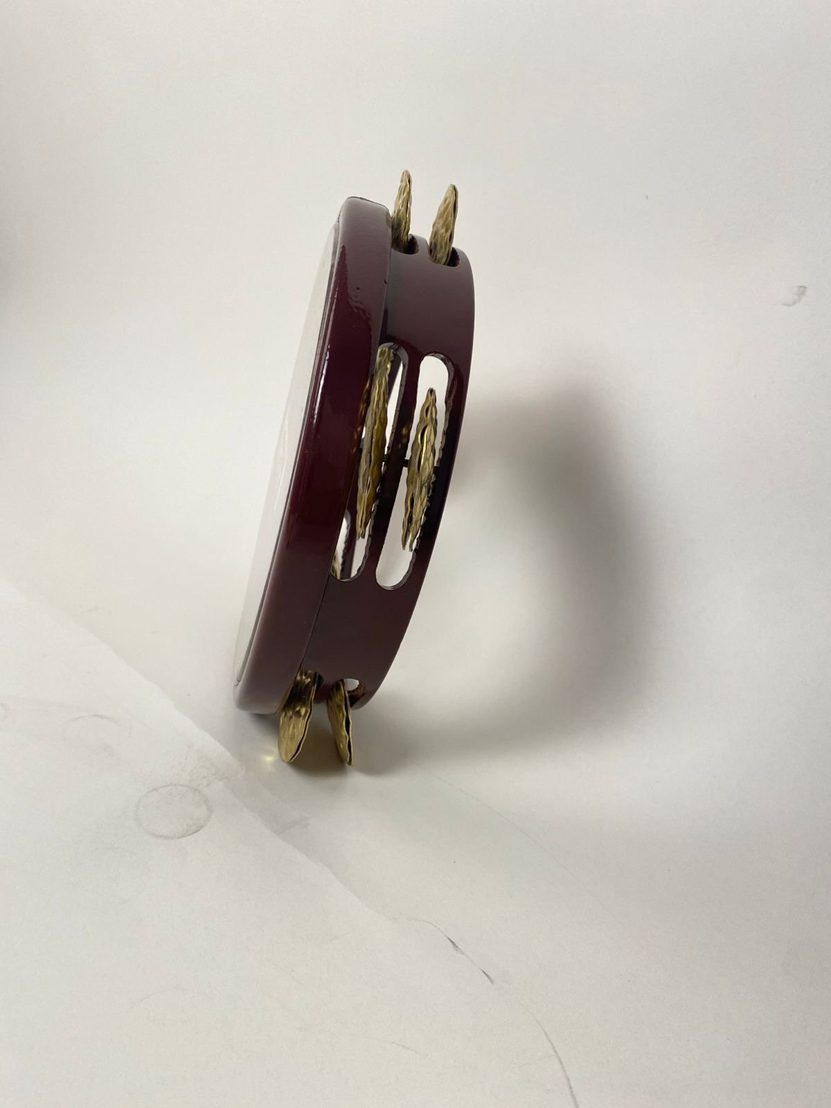 Premium Egyptian Aluminum Burgundy Tambourine / Gewhert Alfan - Image 11