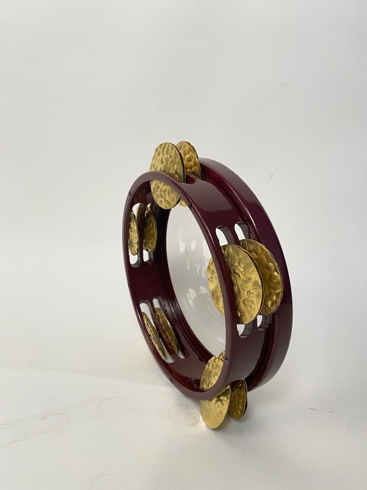 Premium Egyptian Aluminum Burgundy Tambourine / Gewhert Alfan - Image 10