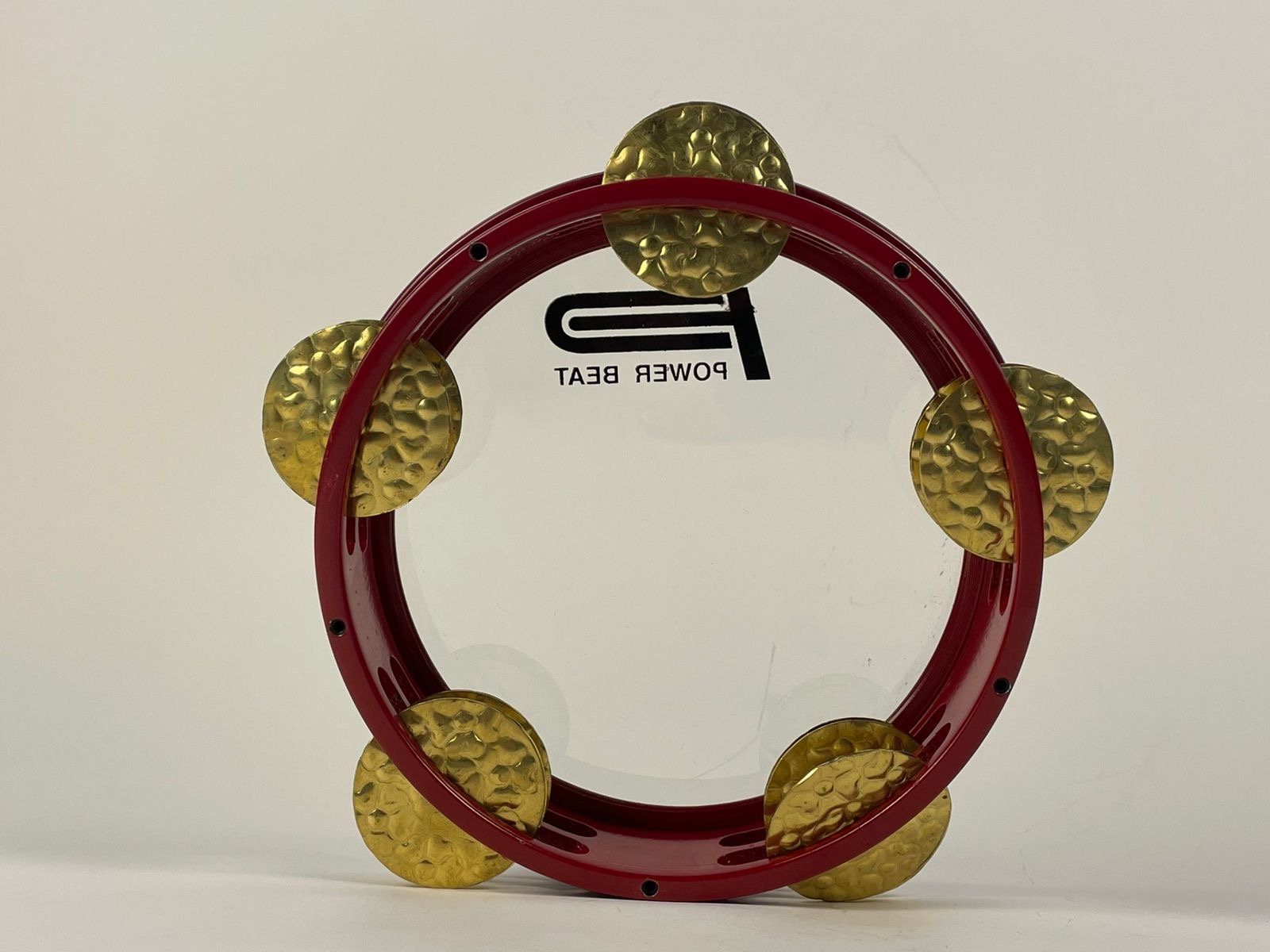 Premium Taiwan Aluminum Red Tambourine / Power Beat - Image 8
