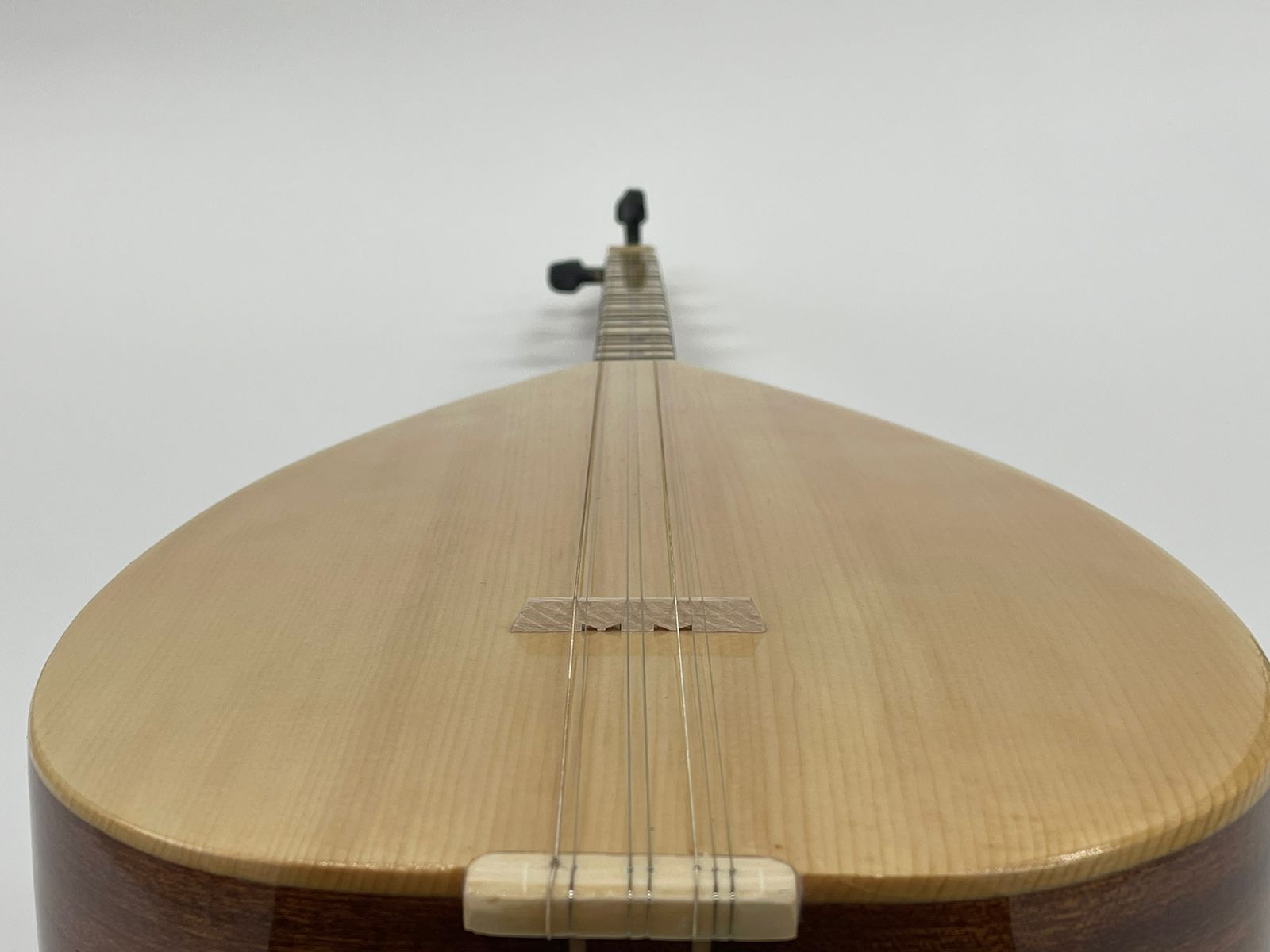 Turkish Short Neck Baglama /  Mahogany  - Image 10