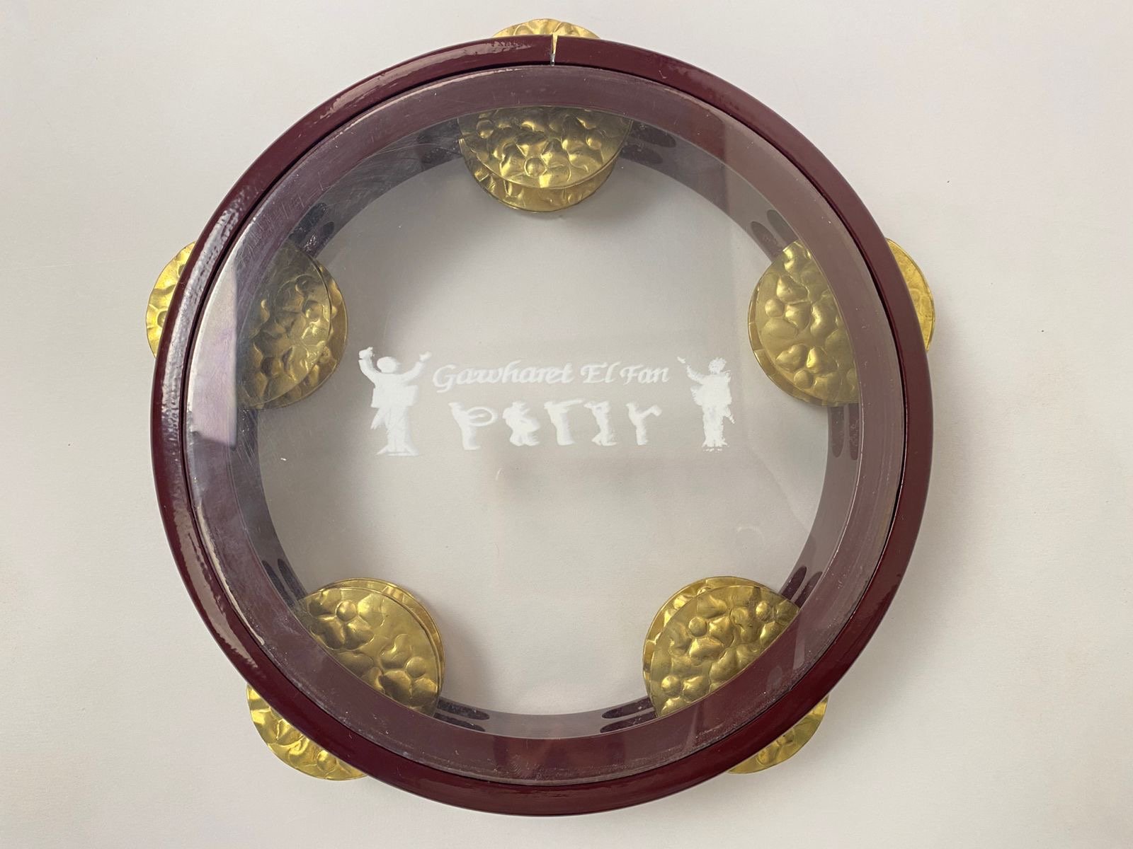Premium Egyptian Aluminum Burgundy Tambourine / Gewhert Alfan - Image 3