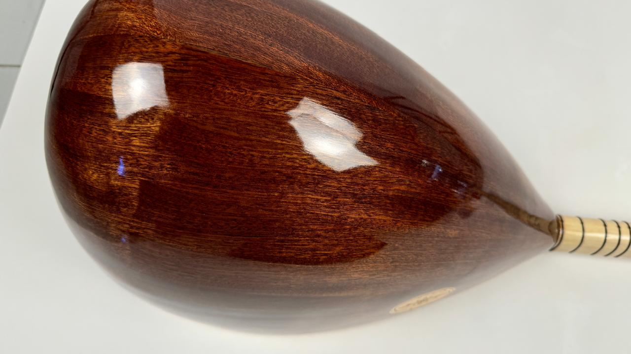 Turkish Luxe Short Neck Bağlama / Mahogany - Image 15