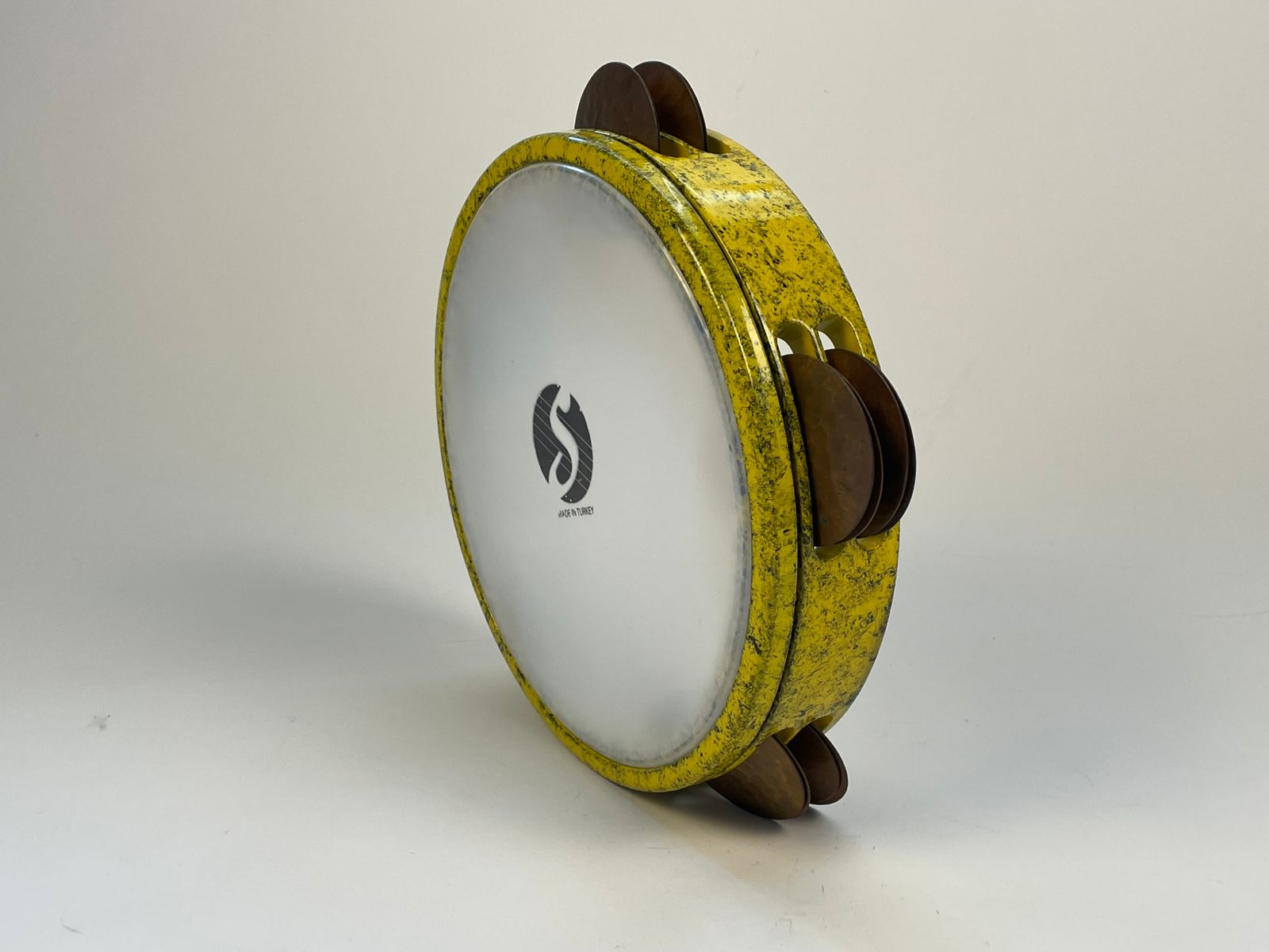 Premium Tambourine Yellow By Samir Stores / Size 24 - Image 6