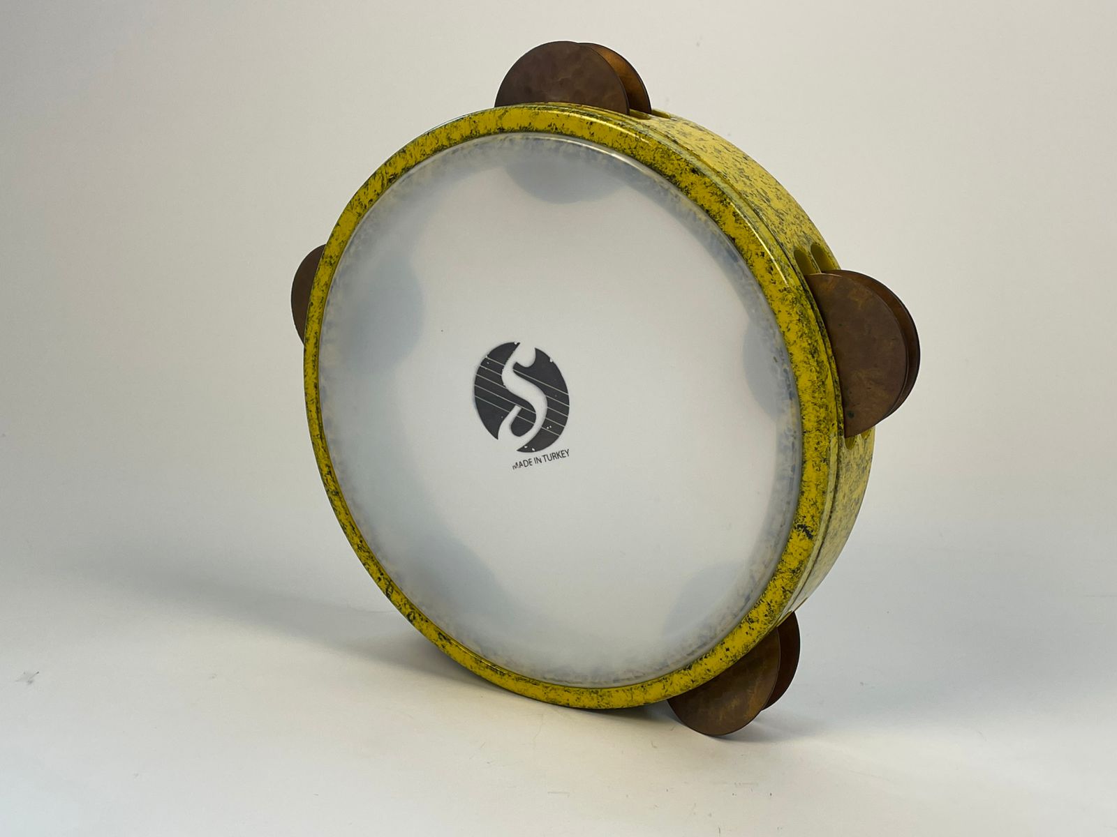 Premium Tambourine Yellow By Samir Stores / Size 24 - Image 4