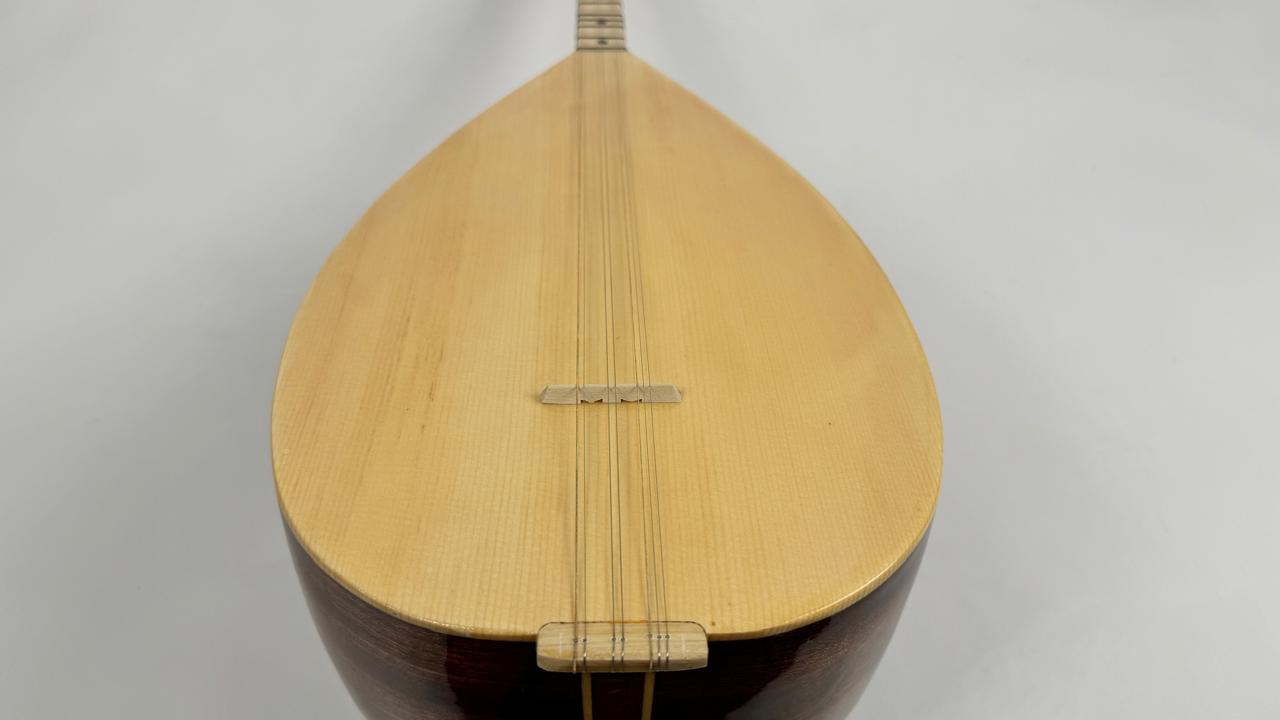 Turkish Luxe Short Neck Bağlama / Mahogany - Image 2