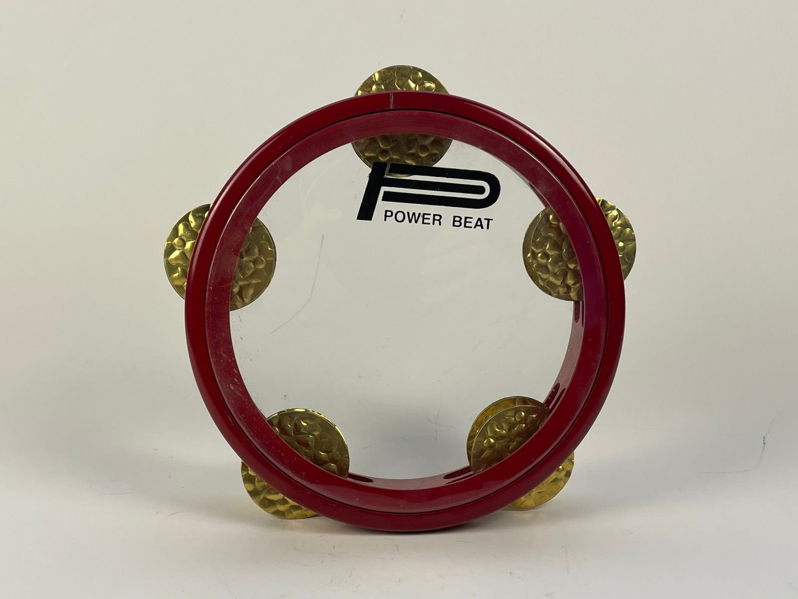 Premium Taiwan Aluminum Red Tambourine / Power Beat - Image 4