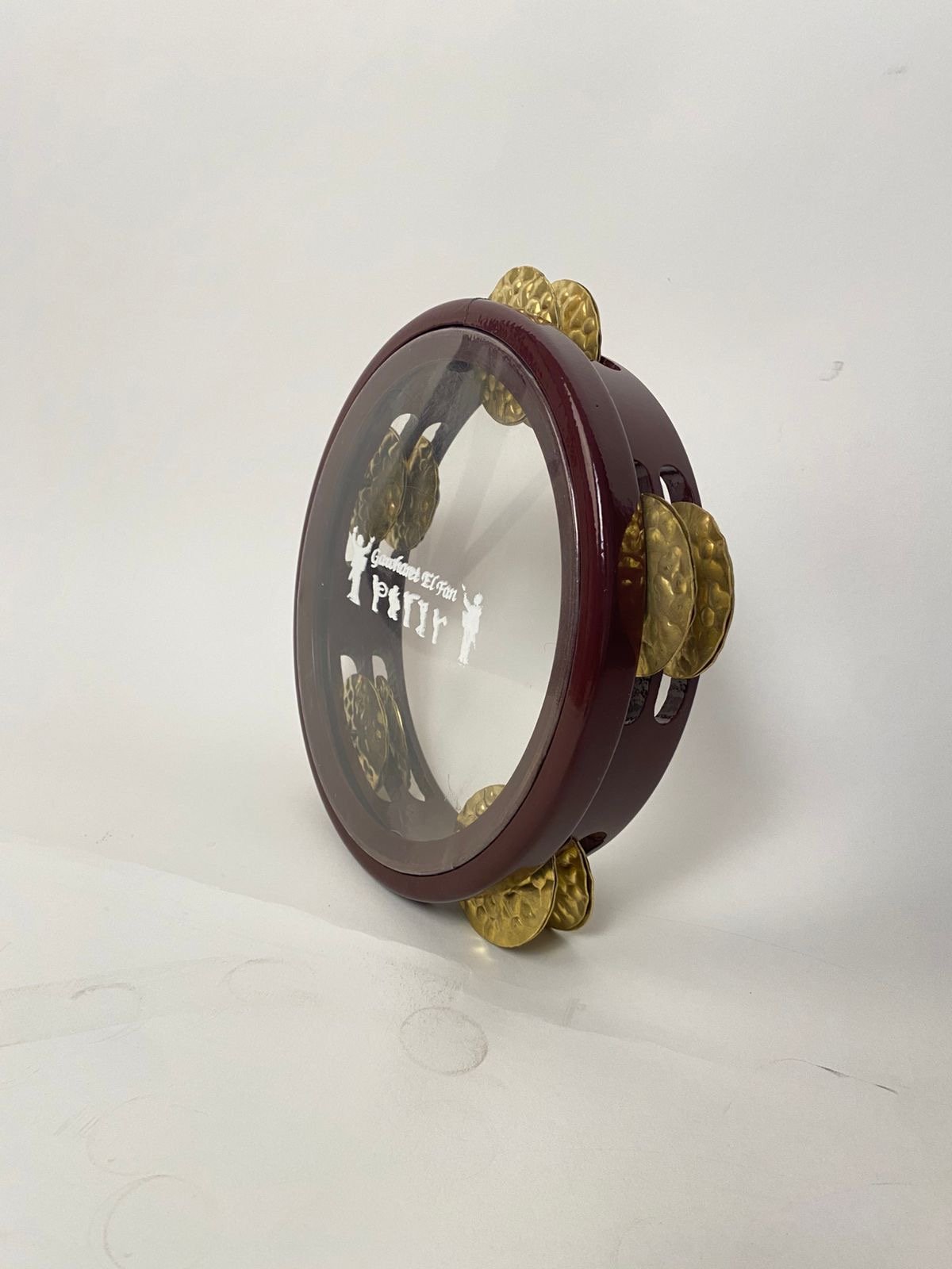 Premium Egyptian Aluminum Burgundy Tambourine / Gewhert Alfan - Image 7