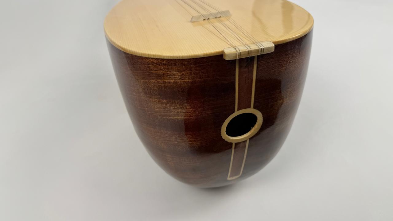 Turkish Luxe Short Neck Bağlama / Mahogany - Image 22