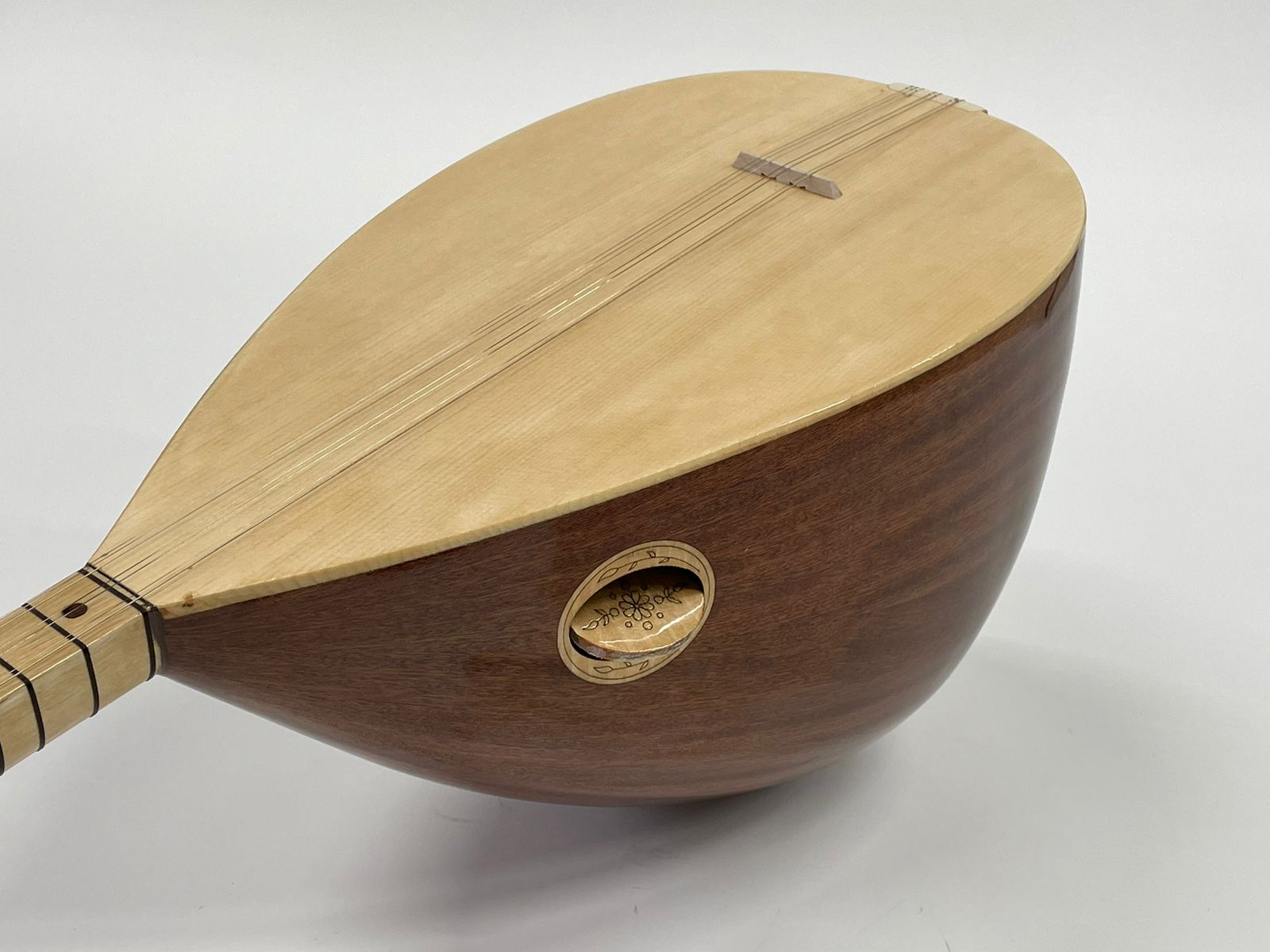 Turkish Short Neck Baglama /  Mahogany  - Image 6