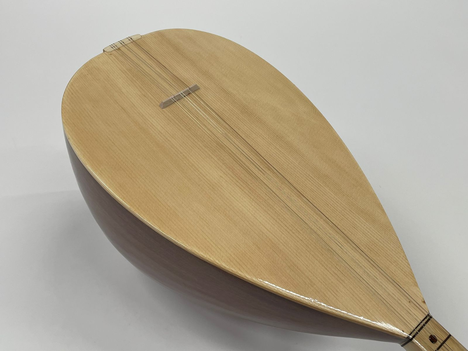 Turkish Short Neck Baglama /  Mahogany  - Image 11