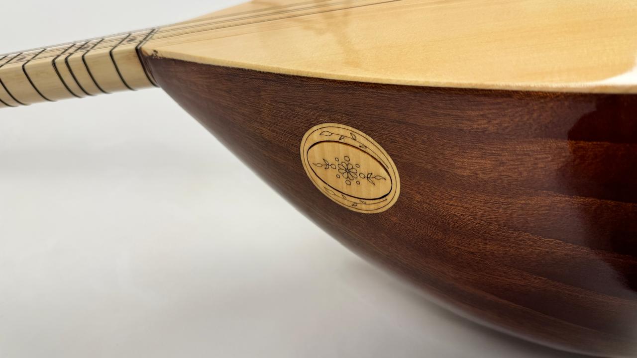 Turkish Luxe Short Neck Bağlama / Mahogany - Image 18