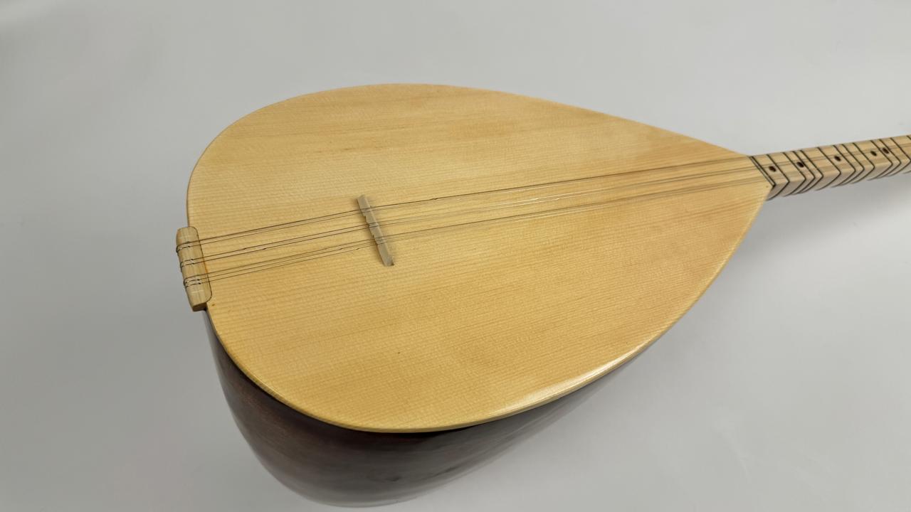 Turkish Luxe Short Neck Bağlama / Mahogany - Image 5