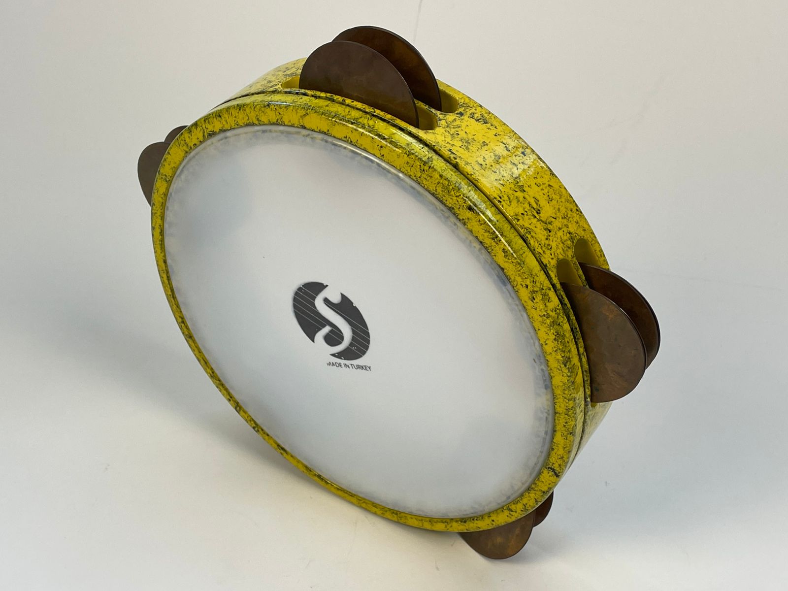 Premium Tambourine Yellow By Samir Stores / Size 24 - Image 5