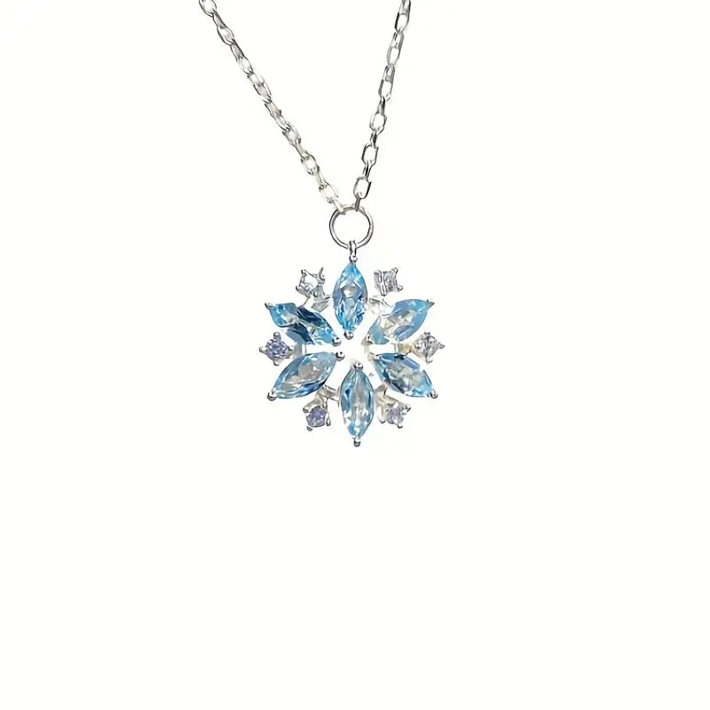 Blue Flower Necklace - Image 1