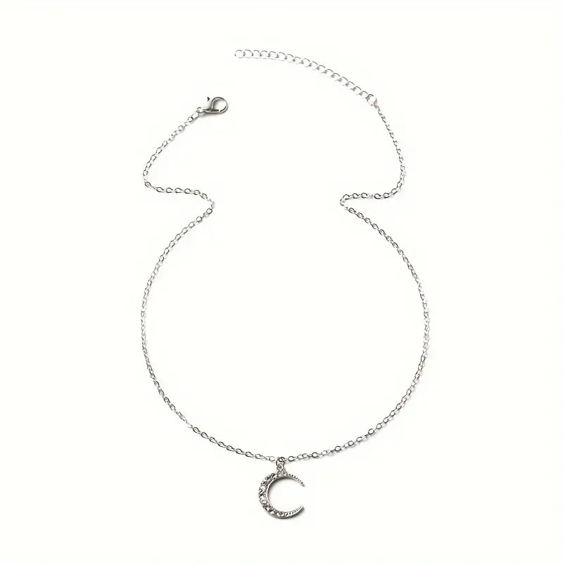 Moon silver Necklace - Image 2